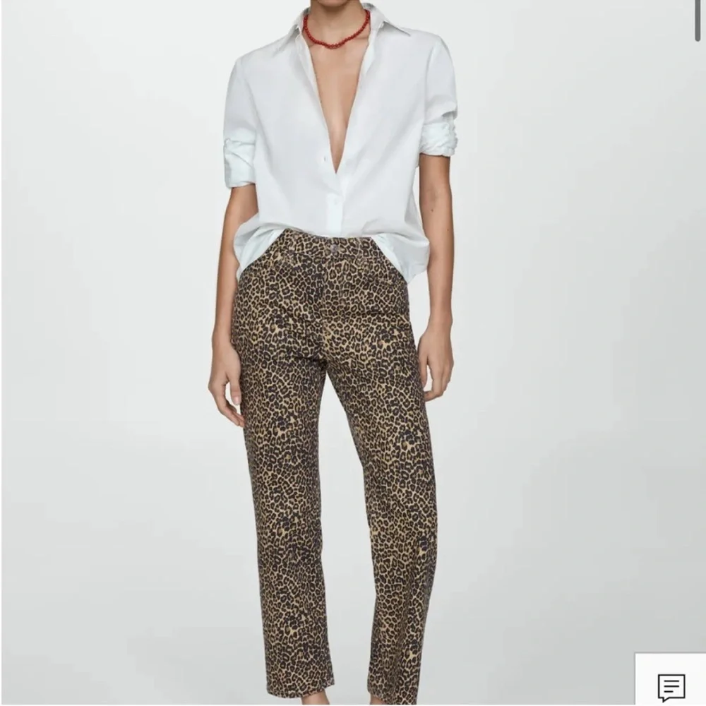 BOSSE Leopard Print Skinny Stretch Tan And Black Pants size 4